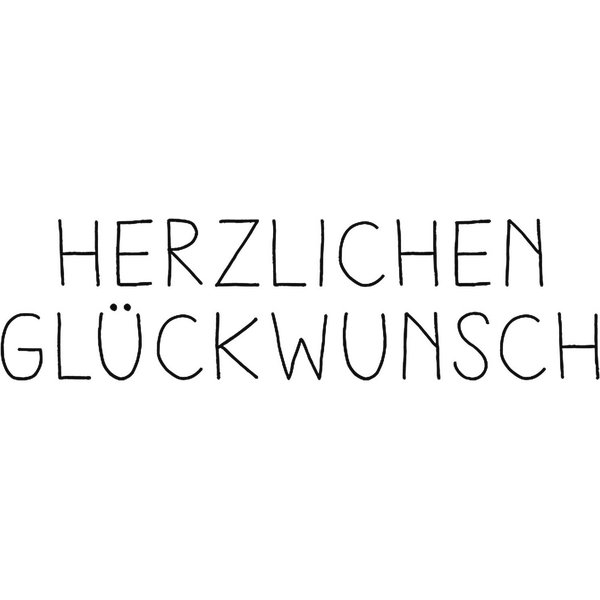 Rico Design Stempel Herzlichen GlüCkwunsch 7,5X2Cm-image
