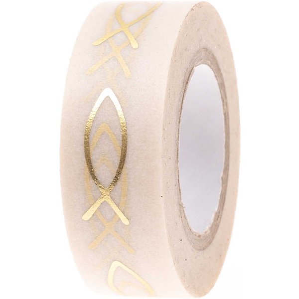 Paper Poetry Tape Fische Gold 1,5Cm 10M-image