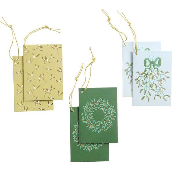Rico Design Paper Poetry KäRtchenanhäNger Advent Advent Mistelzweige 6 StüCk-image