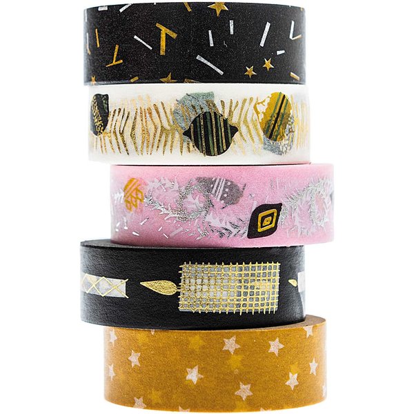 Paper Poetry Tape-Set Nostalgic Christmas Schwarz 1,5Cm 10M 5 StüCk-image