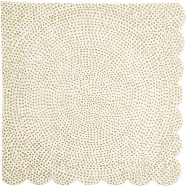 Rico Design Servietten PüNktchen Gold 20 StüCk-image
