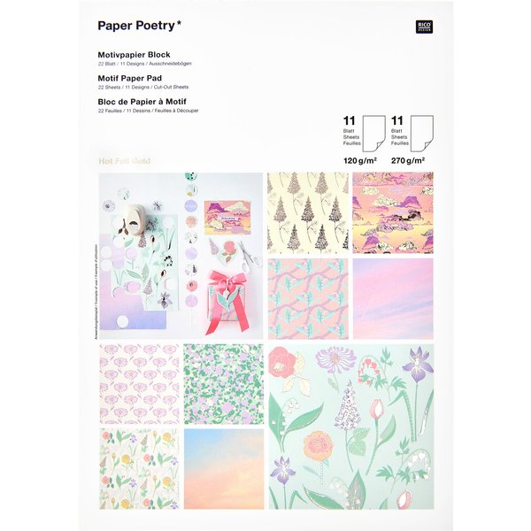Rico Design Paper Poetry Motivpapierblock The Sky Is The Limit 23 Blatt-image