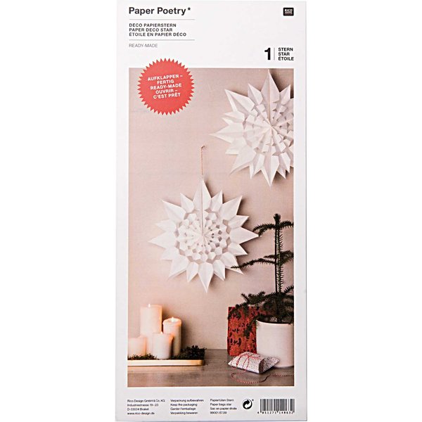 Rico Design PapiertüTen-Stern Weiß Groß-image