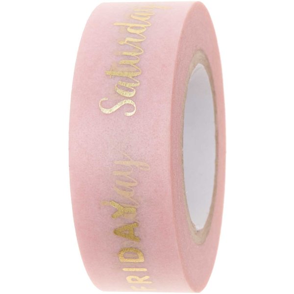 Rico Design Paper Poetry Tape Wochentage 1,5Cm 10M-image