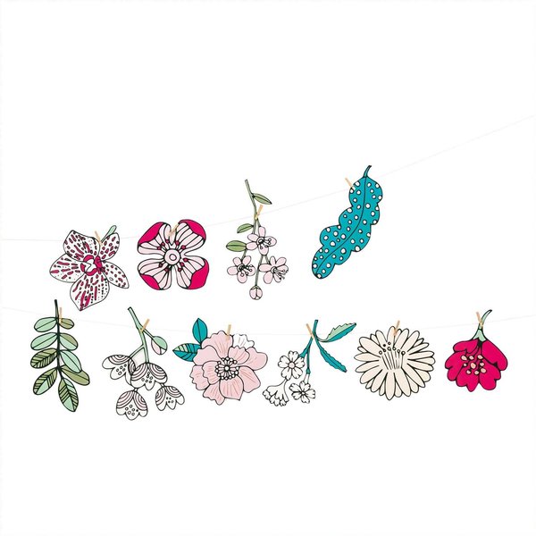 Rico Design Paper Poetry Girlande Hygge Flowers 3M-image
