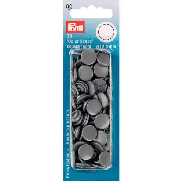Prym Color Snaps DruckknöPfe Silbergrau-image