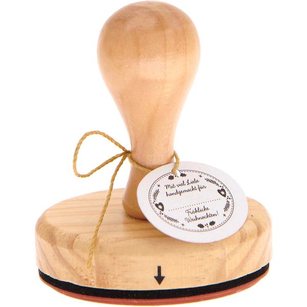Rico Design Stempel FröHliche Weihnachten 5X7Cm Oval-image
