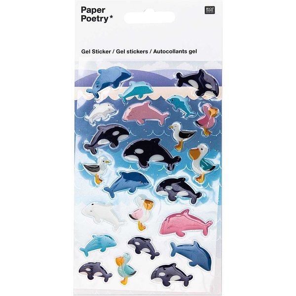Paper Poetry Gelsticker Delfine-image