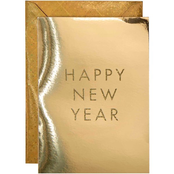 Paper Poetry Kartenset Happy New Year Gold-image