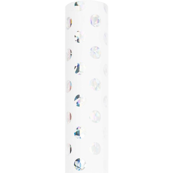 Rico Design Paper Poetry Geschenkpapier Punkte Weiß Irisierend-image