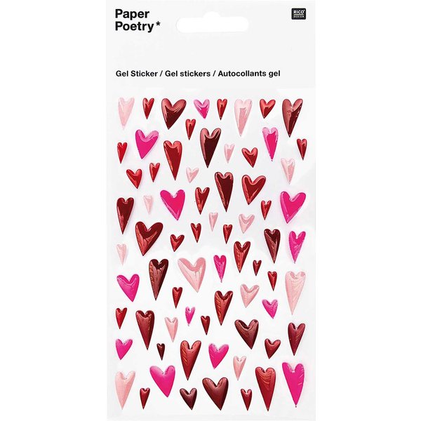 Paper Poetry Gelsticker Herzen Lang-image