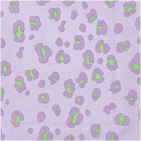 Servietten Acid Leo Flieder-GrüN 33X33Cm 20 StüCk-image