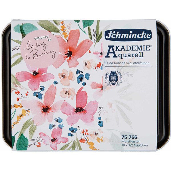 Schmincke Akademie Aquarellkasten 18X Halbe NäPfe-image