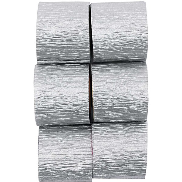 Rico Design KreppbäNder Silber 3,5Cm 10M 6 StüCk-image