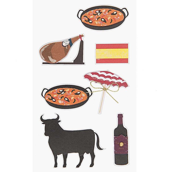 Rico Design Paper Poetry 3D Sticker Spanien-image
