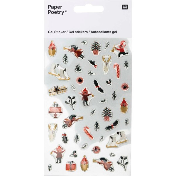 Rico Design Paper Poetry Gelsticker Jolly Christmas Classic-image