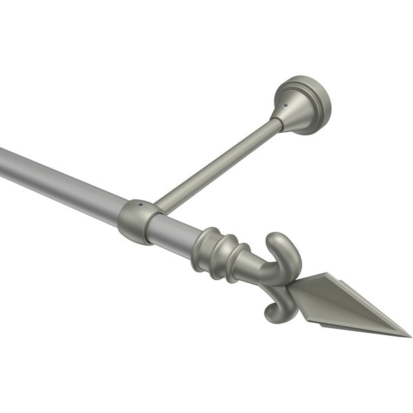 Vorhangstange Silbergrau / Chrom matt, Metall 16 mm Ø Primus Matteo