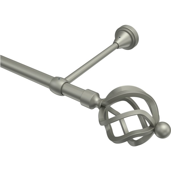 Gardinenstange Chrom matt, Metall 16 mm Ø Primus Paolo