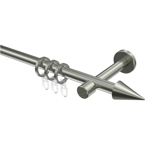 Vorhangstangen Edelstahl-Optik 16 mm Ø Sinux Scarano
