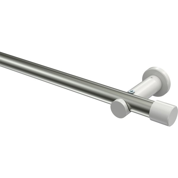 Stilgarnitur Edelstahl-Optik / Weiß, Metall 20 mm Ø Platon Santo