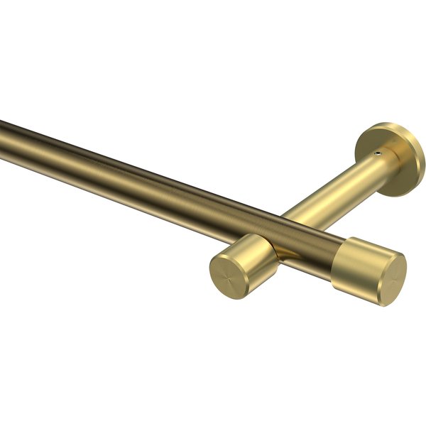 Gardinenstange Messing Antik / Messing-Optik, Metall 20 mm Ø Prestige Santo