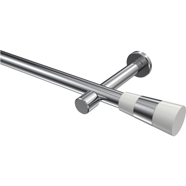 Gardinenstange Chrom, Metall 20 mm Ø Prestige Tanara
