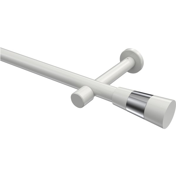 Gardinenstangen Weiß, Metall 20 mm Ø Prestige Tanara