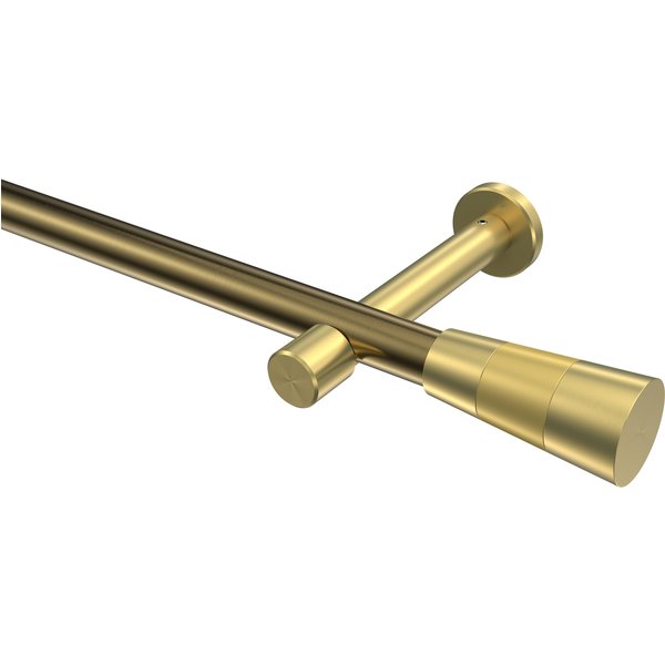 Gardinenstange Messing Antik / Messing-Optik, Metall 20 mm Ø Prestige Tanara