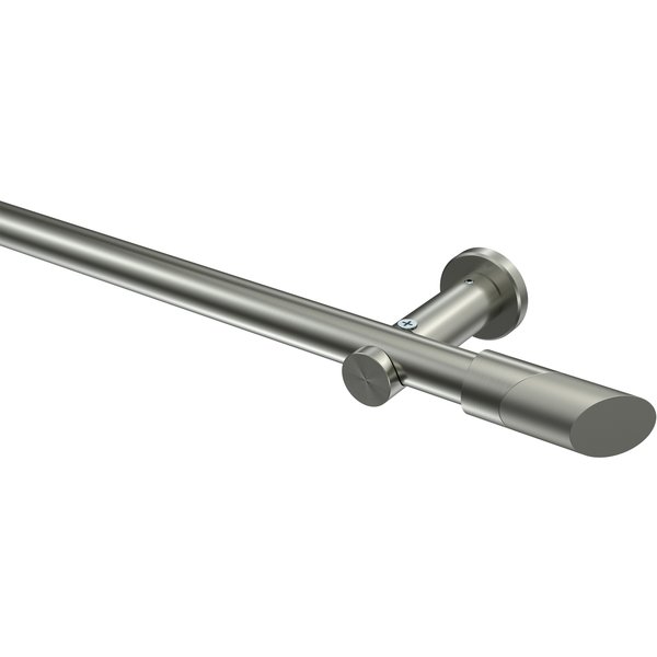Vorhangstange Edelstahl-Optik 20 mm Ø Platon Verano