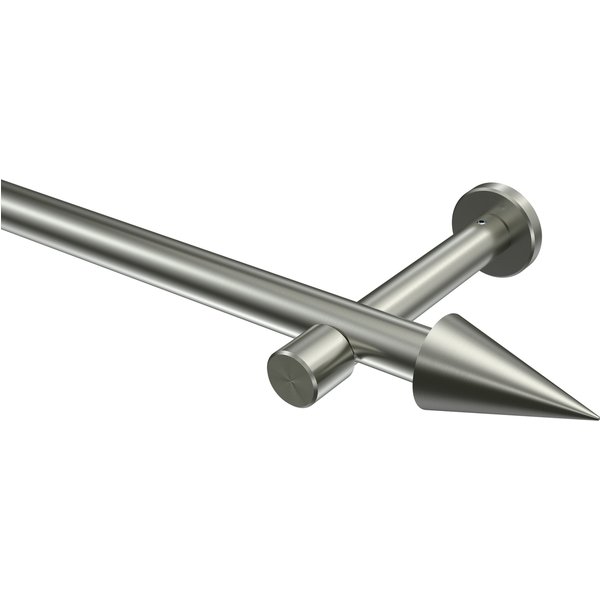 Gardinenstange Edelstahl-Optik 20 mm Ø Prestige Savio