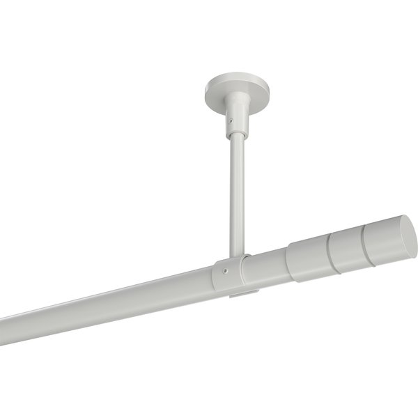 Gardinenstange (Deckenanbringung) Weiß, Metall 20 mm Ø Sonette Elanto