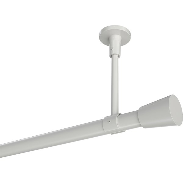 Gardinenstange (Deckenmontage) Weiß, Metall 20 mm Ø Sonette Sitra
