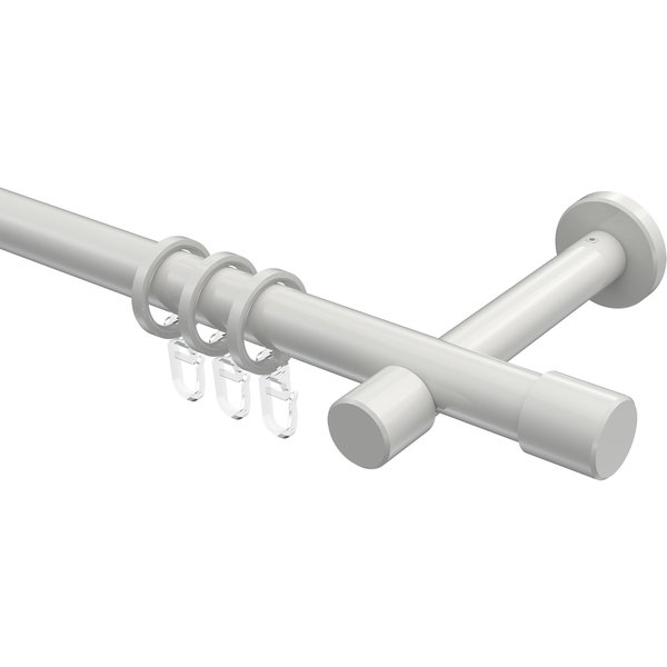 Vorhangstange Weiß, Metall 20 mm Ø Prestige Santo