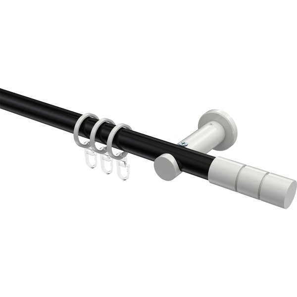 Stilgarnitur Schwarz / Weiß, Metall 20 mm Ø Platon Elanto