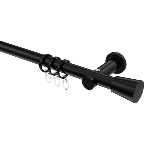 Stilgarnitur Schwarz, Metall 20 mm Ø Platon Sitra