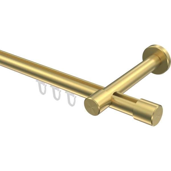 Innenlauf-Gardinenstange Messing-Optik 20 mm Ø Prestige Santo