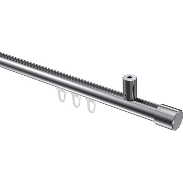 Innenlauf-Gardinenstange (Deckenmontage) Chrom, Aluminium / Metall 20 mm Ø Sonius Santo