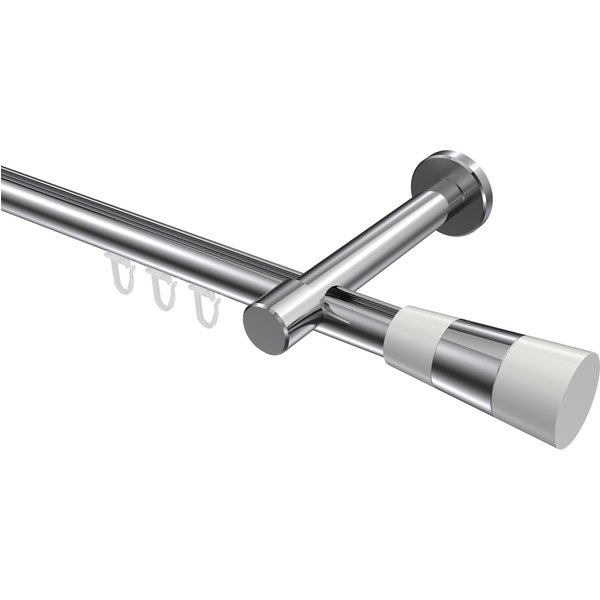 Innenlauf-Gardinenstange Chrom, Aluminium / Metall 20 mm Ø Prestige Tanara