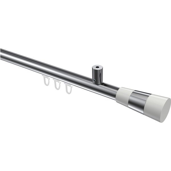 Innenlauf-Vorhangstange (Deckenmontage) Chrom, Aluminium / Metall 20 mm Ø Sonius Tanara