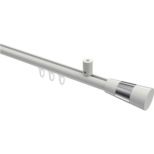 Innenlauf-Gardinenstange (Deckenanbringung) Weiß, Aluminium / Metall 20 mm Ø Sonius Tanara