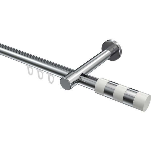 Innenlauf-Vorhangstangen Chrom, Aluminium / Metall 20 mm Ø Prestige Mavell