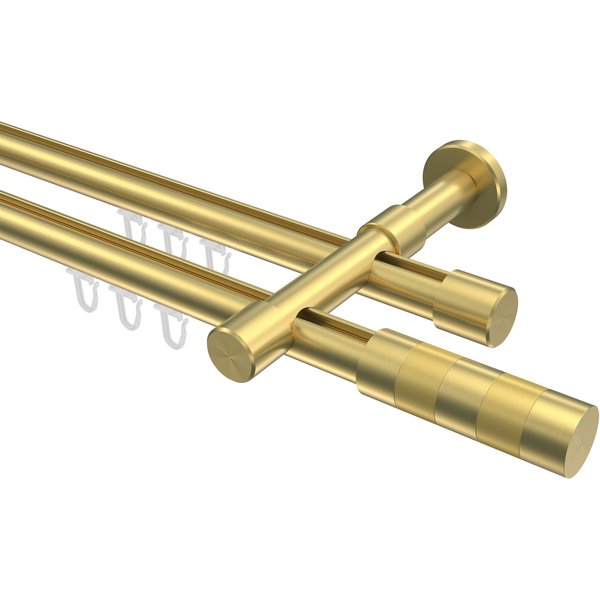 Innenlaufstangen Messing-Optik 20 mm Ø Prestige Mavell, 2-läufig