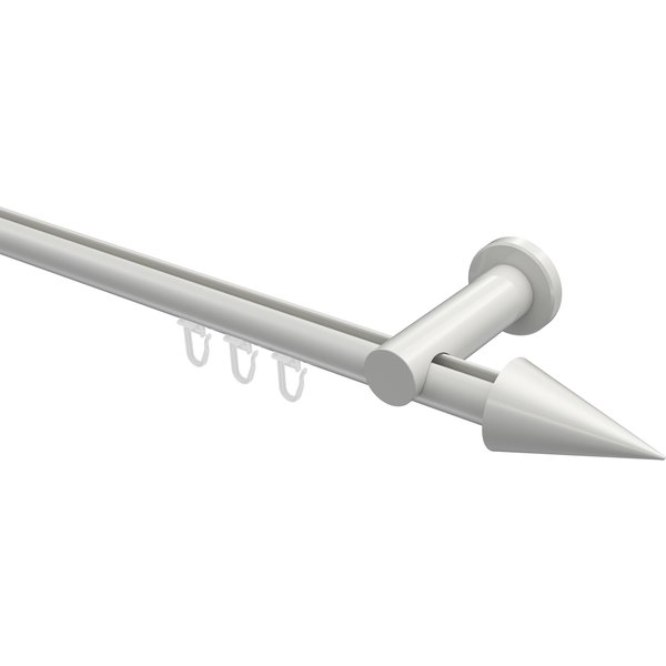 Innenlauf-Vorhangstangen Weiß, Aluminium / Metall 20 mm Ø Platon Savio