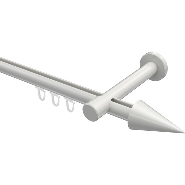 Innenlauf-Vorhangstange Weiß, Aluminium / Metall 20 mm Ø Prestige Savio