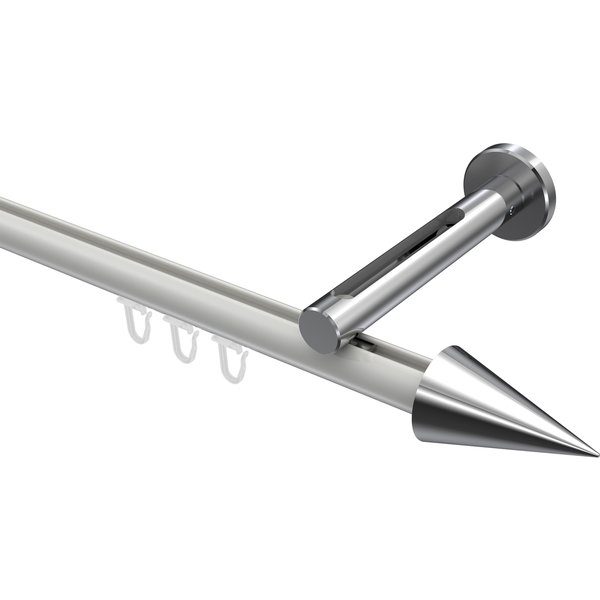 Innenlaufstange Weiß / Chrom, Aluminium / Metall 20 mm Ø Siteno Savio