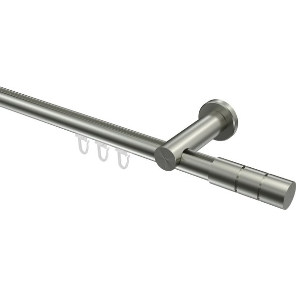 Gardinenstange Innenlauf Edelstahl-Optik 20 mm Ø Platon Elanto