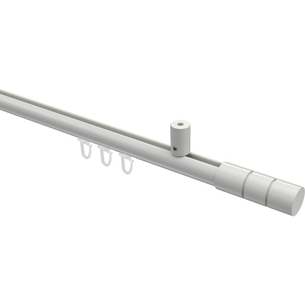 Innenlauf-Vorhangstange (Deckenanbringung) Weiß, Aluminium / Metall 20 mm Ø Sonius Elanto