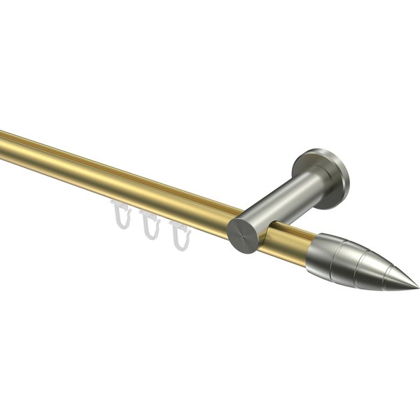 Innenlaufstange Messing-Optik / Edelstahl-Optik 20 mm Ø Platon Samanto