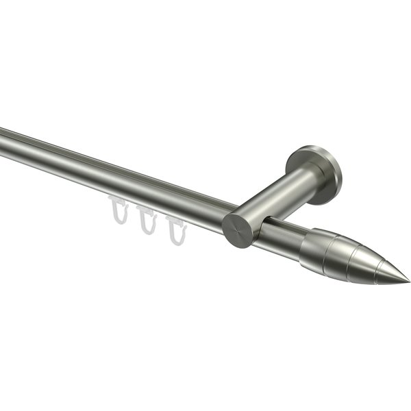Innenlauf Gardinenstangen Edelstahl-Optik 20 mm Ø Platon Samanto