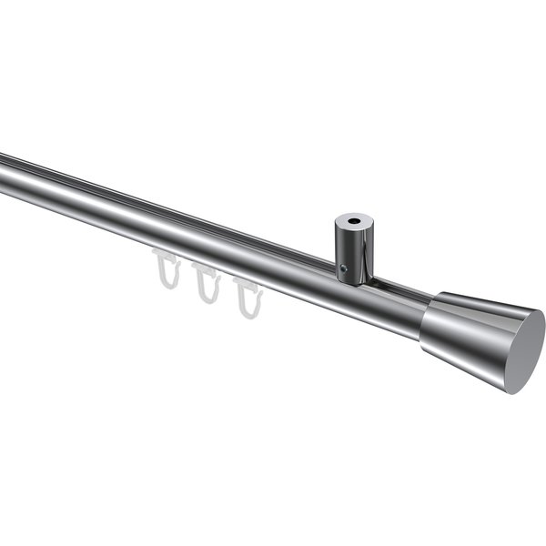 Innenlauf-Gardinenstange (Deckenmontage) Chrom, Aluminium / Metall 20 mm Ø Sonius Sitra